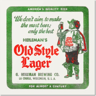 Old Style Lager -- - Vintage Aesthetic Posters and Art
